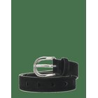 FABIENNE CHAPOT Cut It Out Heart Belt Suede - BLACK - 105