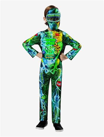 RUBIES Gamer Skeleton - MULTI COLOUR - 3-4Y