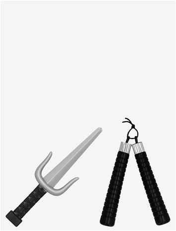 IPK Ninja Weapon Set 2 Pcs/Pack - MULTI COLOR - 0