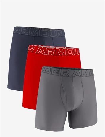 UNDER ARMOUR Ua Performance Tech - Solid 6"" 3Pk - DOWNPOUR GRAY - S