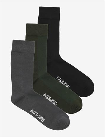 JACK & JONES Jacasher Solid Socks 3 Pack - ROSIN - One Size
