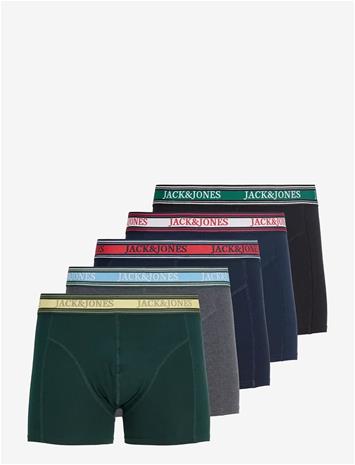 JACK & JONES Jacfaze Solid Trunks 5 Pack Bts - NAVY BLAZER - M