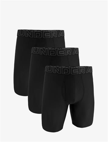 UNDER ARMOUR Ua Performance Tech Mesh -Solid 9"" 3Pk - BLACK - S