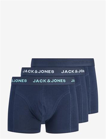 JACK & JONES Jacconor Solid Trunks 3 Pack Noos - NAVY BLAZER - L