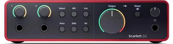 Focusrite Scarlett 2i2 4th Gen USB Audio Interface