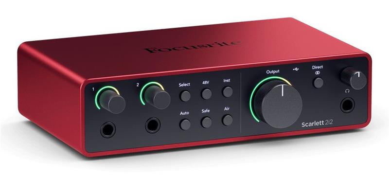 Focusrite Scarlett 2i2 4th Gen USB Audio Interface