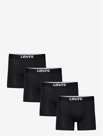 LEVI'S® Levis Men Solid Basic Boxer Brief Org Co 4P Ecom - BLACK - S