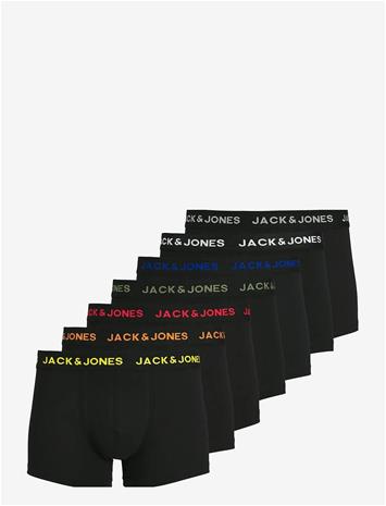Jack & Jones - JACBASIC TRUNKS 7 PACK NOOS - Bokserit - Miehet - Musta