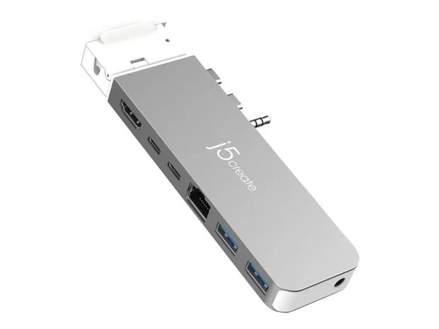 J5 Create 4K60 ELITE PRO USB4 HUB WITH - MAGSAFE KIT SPACE GREY/WHITE – kuva 4/4