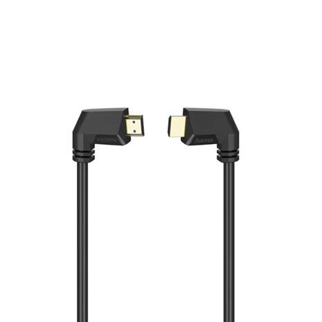 Hama HDMI Cable Ethernet Angled Gold Black 1.5m – kuva 2/3