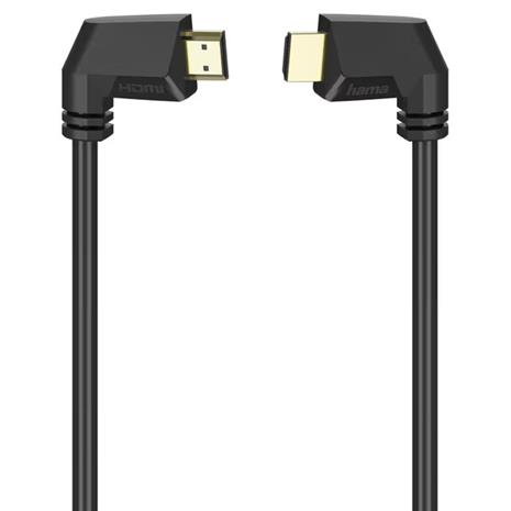 Hama HDMI Cable Ethernet Angled Gold Black 1.5m – kuva 3/3