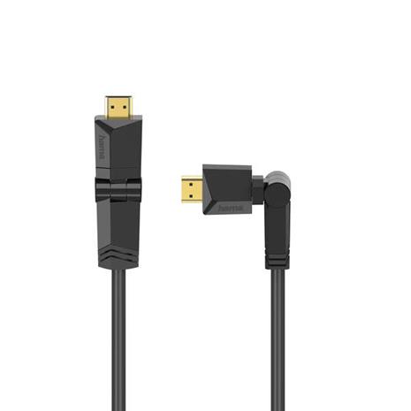 Hama HDMI Cable Ethernet Rotating Gold Black 3m