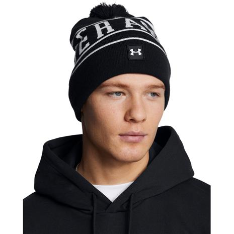 UNDER ARMOUR M Halftime Pom Beanie - BLACK - One Size