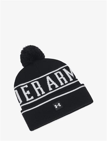 UNDER ARMOUR M Halftime Pom Beanie - BLACK - One Size