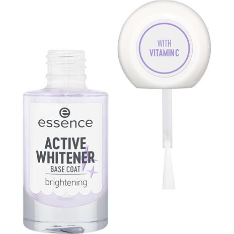 essence Active Whitener BASE COAT Aluslakka 8 ml Transparent – kuva 6/7