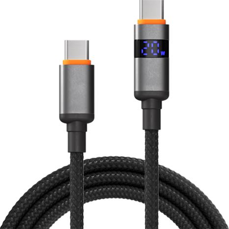 X2O Longlife LED Display 100W USB-C/C cable 1.5M - Black