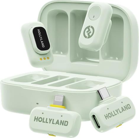 Hollyland LARK A1 Combo Mint Green with USB-C+ Lightning