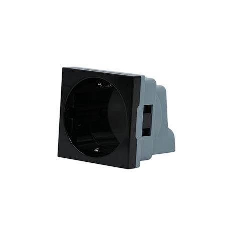 Shelly - power socket mechanism - EU - 1 power socket - black