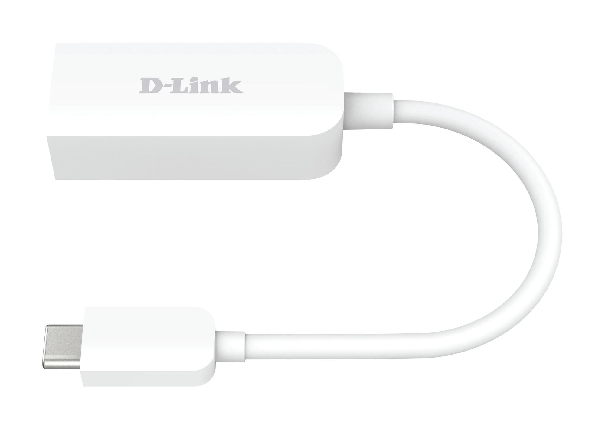 D-Link DUB-E250 - Verkkosovitin, valkoinen