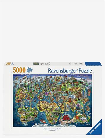World Map Palapeli 5000 palaa Ravensburger
