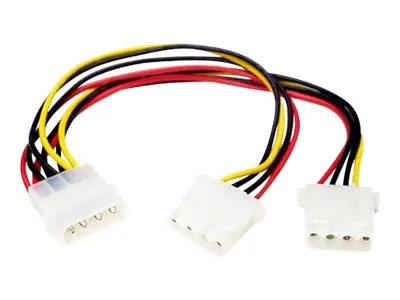 StarTech.com LP4 to 2x LP4 Power Y Splitter Cable