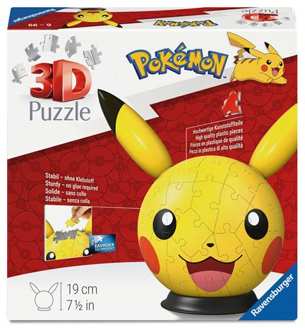 Ravensburger 3D-palapeli Pikachu with Ears 72 Palaa