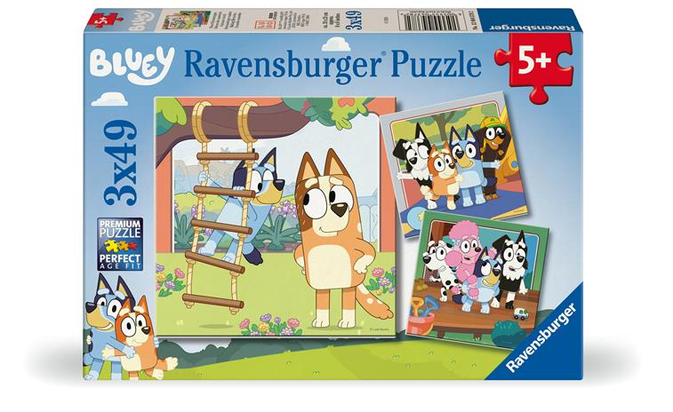 Ravensburger Bluey Palapeli 3x49 Palaa