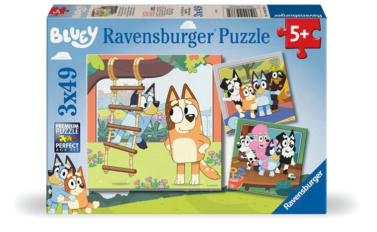 Ravensburger Bluey Palapeli 3x49 Palaa