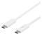 Deltaco USB-C-kaapeli, 1m, USB 3.1 Gen 1, E-Marker, valkoinen USBC – kuva 2