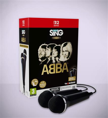 Let's Sing ABBA 2027, Nintendo Switch 2 -peli + 2 mikrofonia