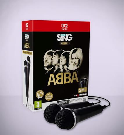 Let's Sing ABBA 2027, Nintendo Switch 2 -peli + 2 mikrofonia