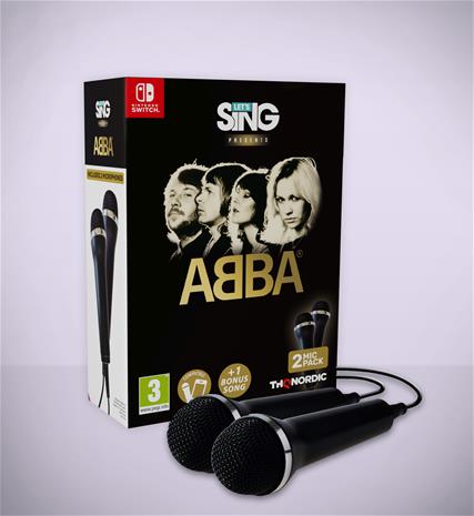 Let's Sing ABBA 2027, Nintendo Switch -peli + 2 mikrofonia – kuva 3/3