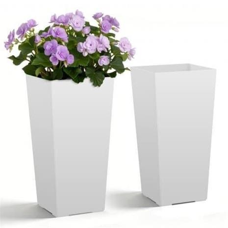 Kartiomaiset ruukut VEVOR F3055W-WT, 2 kpl, Valkoinen, 30 × 55 cm