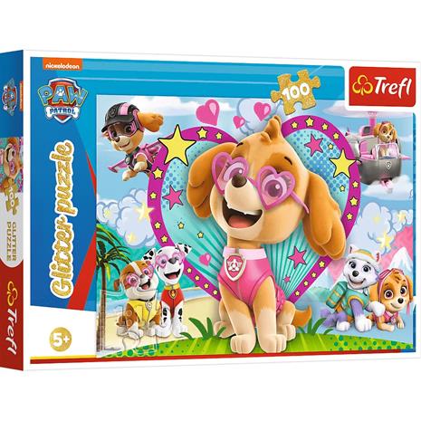 TREFL Trefl 100 Bit Glitter Paw Patrol - MULTI - One Size