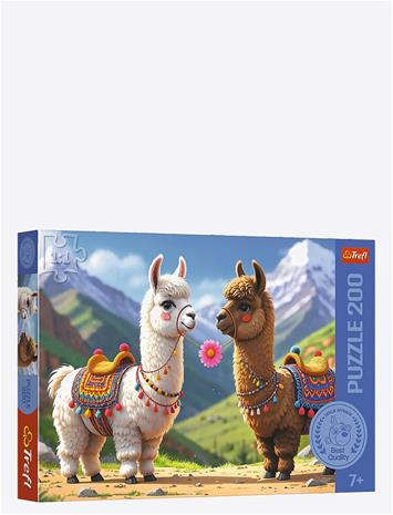 Trefl Pappussel Trefl 200 Bitar Colourful Lamas - Multi/patterned - ONE SIZE – kuva 3/4