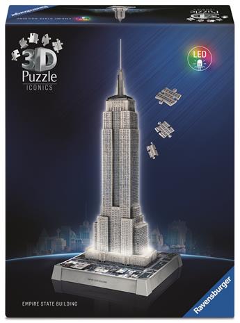 Ravensburger Empire State Building Light Up 3D Puzzle, 216pc 3D Palapeli