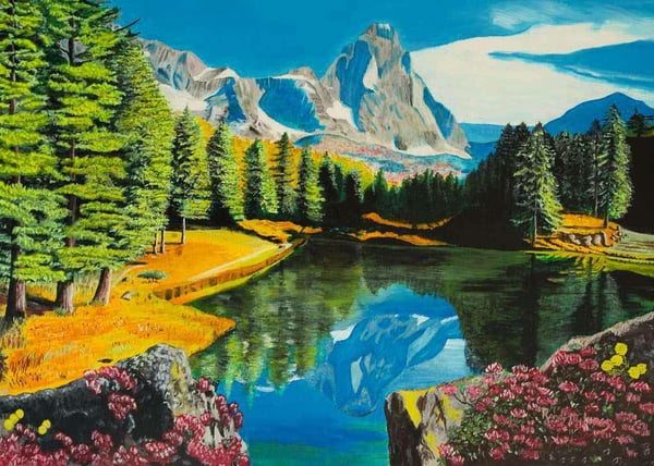 Ravensburger Jigsaw Puzzle Rocky Mountain Reflections 300 pcs.