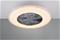 LED-kattotuuletin Harstad, kristallikehys – kuva 4