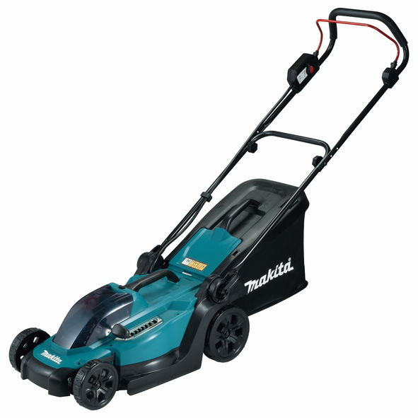 Makita DLM330SM ruohonleikkuri Työnnettävä ruohonleikkuri Akku Musta, Sininen