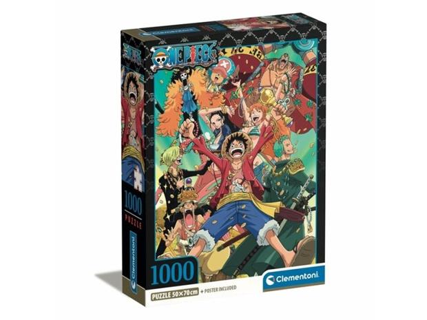 Clementoni palapeli 1000 Compact Anime OnePiece 39921
