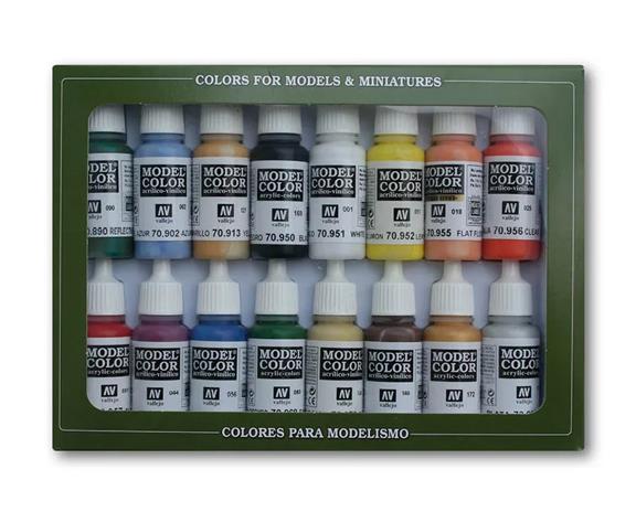 Vallejo Acrylic Model Color Set U.s.a Basic (16)