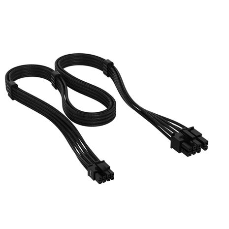 Corsair Elite Premium Individually Sleeved PCIe Cable 8-pin (6+2 Split) Cable Type 5 - Musta