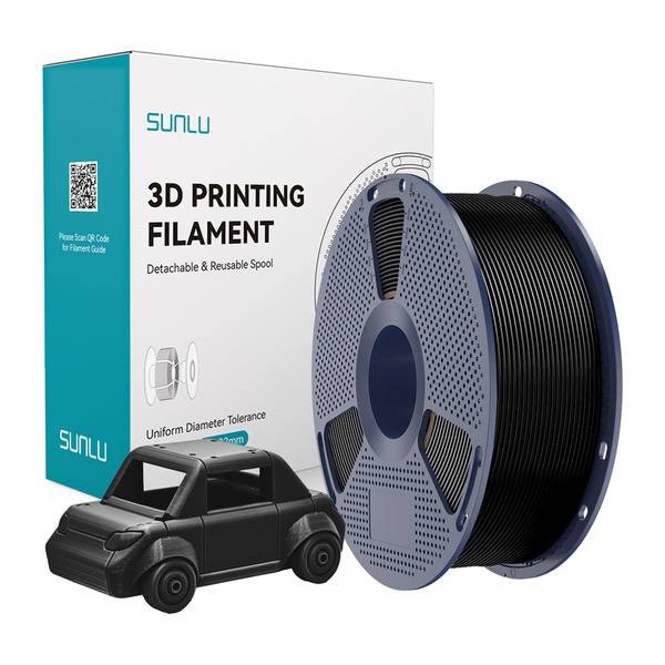 SUNLU PETG 1.75 mm, 1 kg -3D-tulostusfilamentti, musta