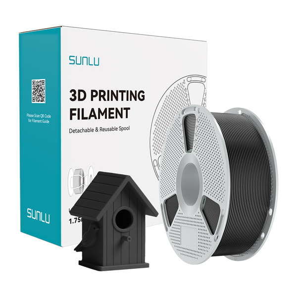 SUNLU ASA 1.75 mm, 1 kg -3D-tulostusfilamentti, musta