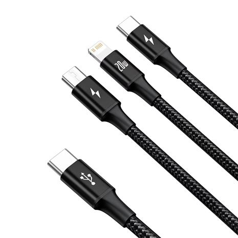 Baseus Rapid 3-in-1 USB cable – kuva 8/8