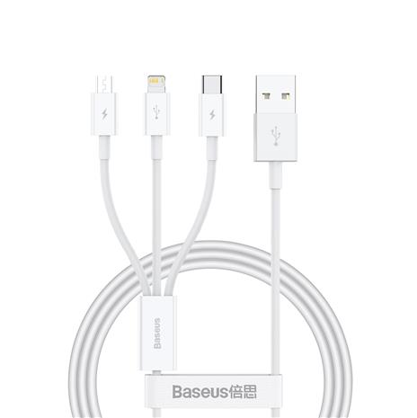 Baseus Quick Charge USB to M+L+C Superior Data 3.5A 0.5m