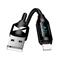 Wozinsky USB-A Cable - Lightning WUALC2 with LED Display 2.4A 2m - Black – kuva 3