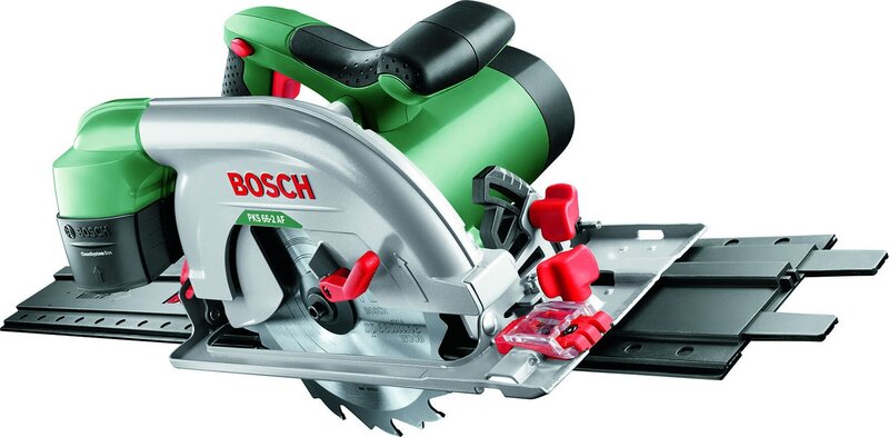 Bosch PKS 66-2 AF (0603502004) 1600W, pyörösaha + ohjauskisko