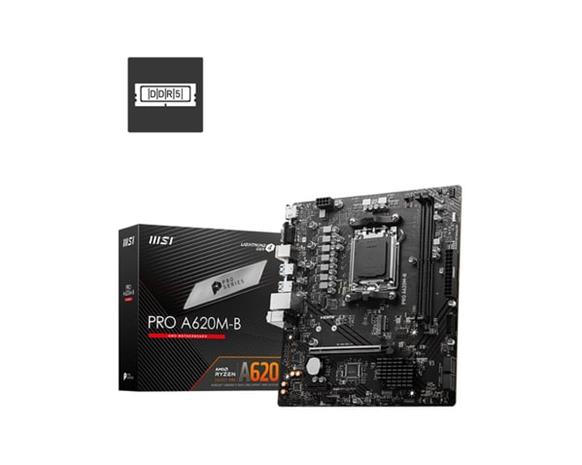 MSI PRO A620M-B motherboard AMD A620 Socket AM5 micro ATX