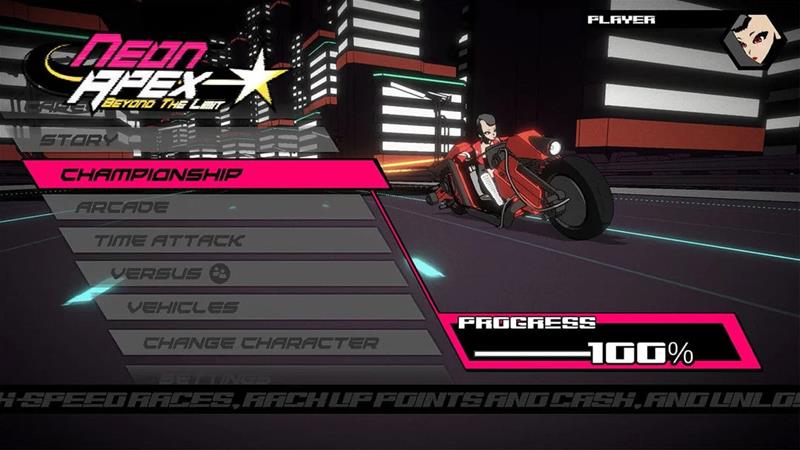 Neon Apex: Beyond the Limit, Nintendo Switch -peli